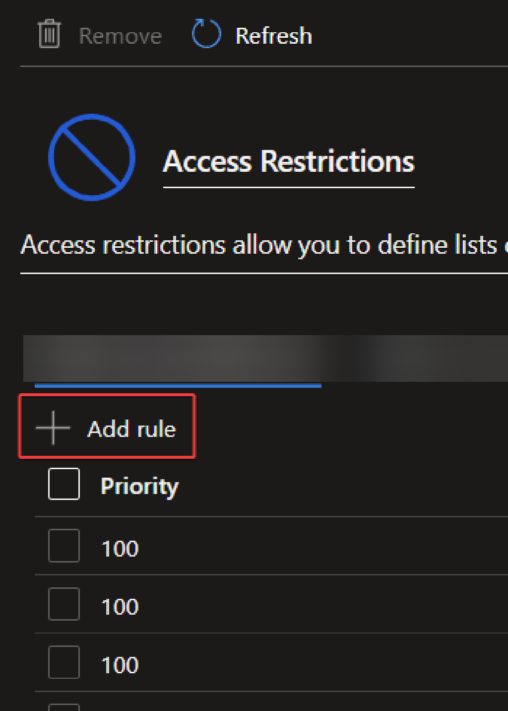 Block an IP address on Azure App Service
