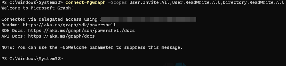 Is anyone else tired of these “welcome messages” in Powershell modules?