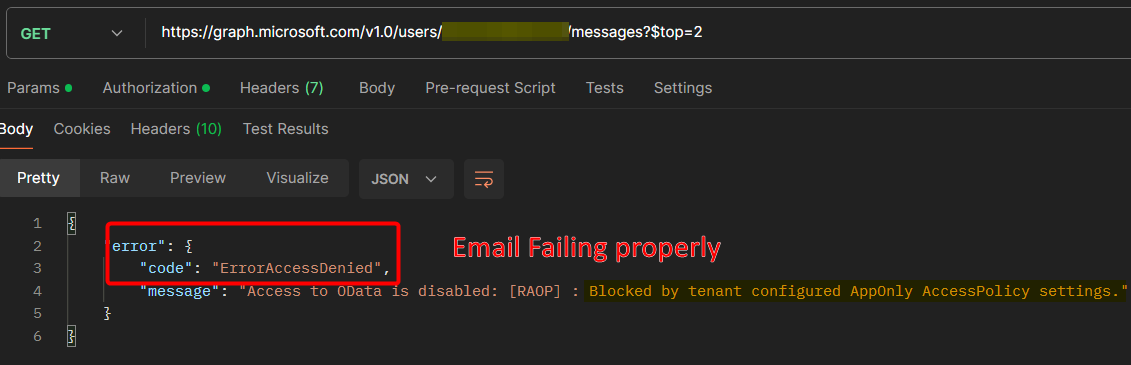 Email Failing Properly